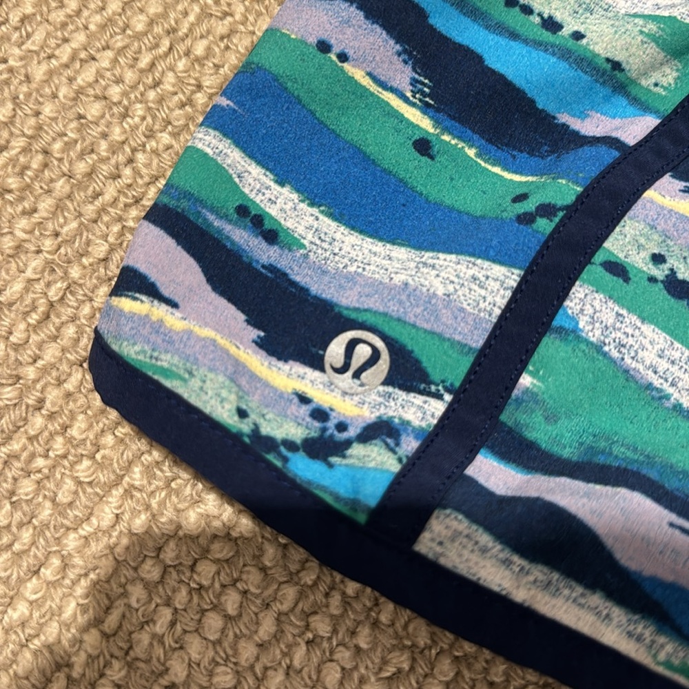 Blue Pattern LULULEMON shorts - Picture 4 of 4